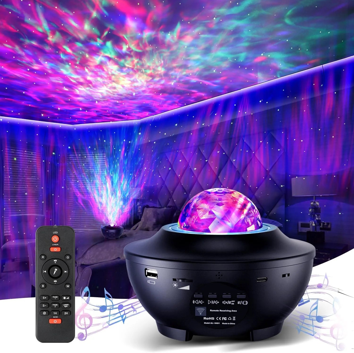Galaxy Projector With Speaker