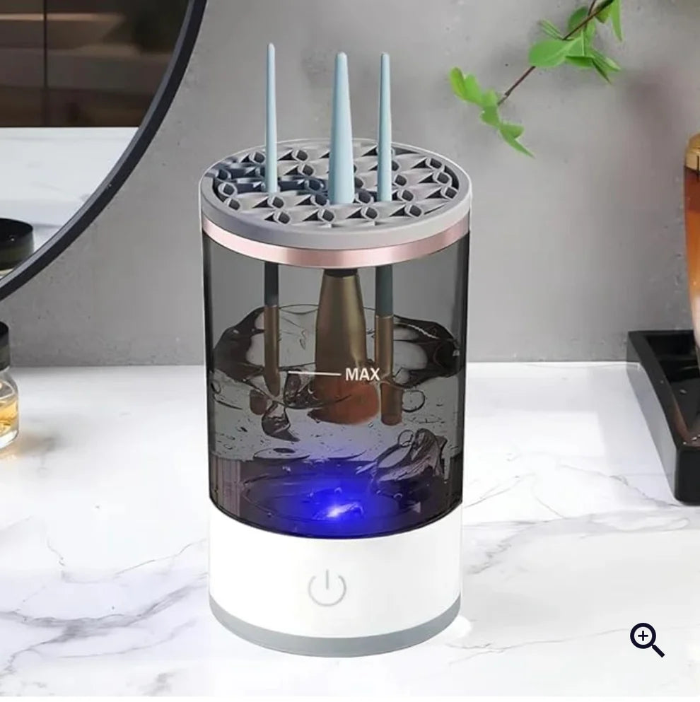 Electric brush cleaner