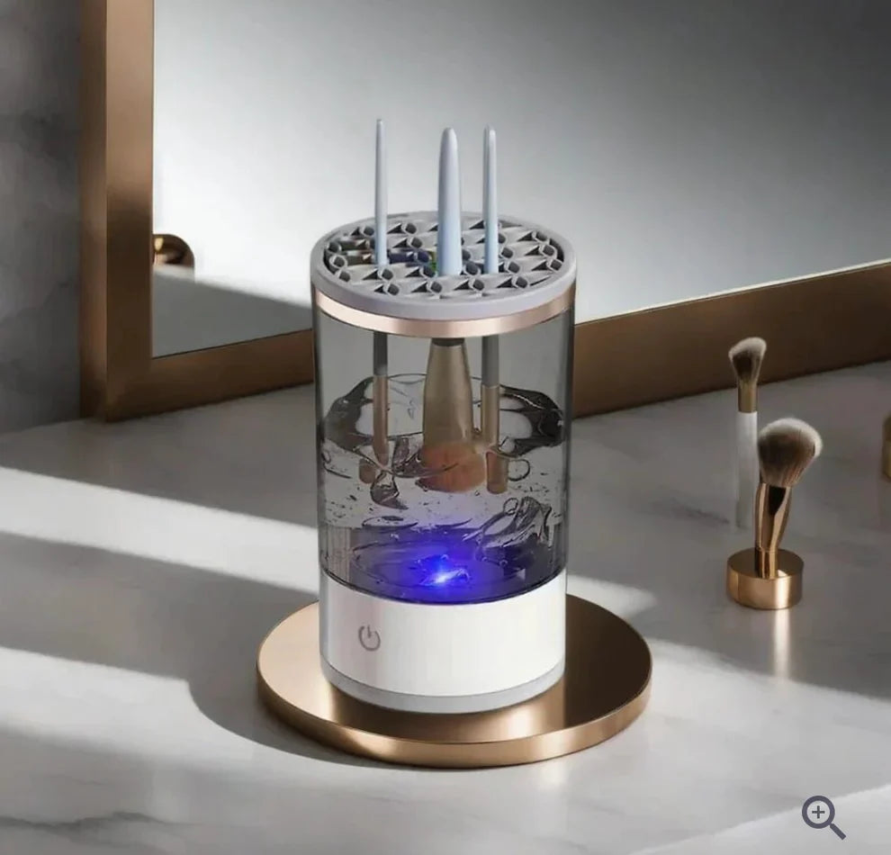 Electric brush cleaner